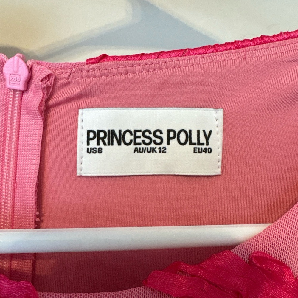 Princess Polly Pink Floral Embroidered Maxi Dress - Picture 2 of 3